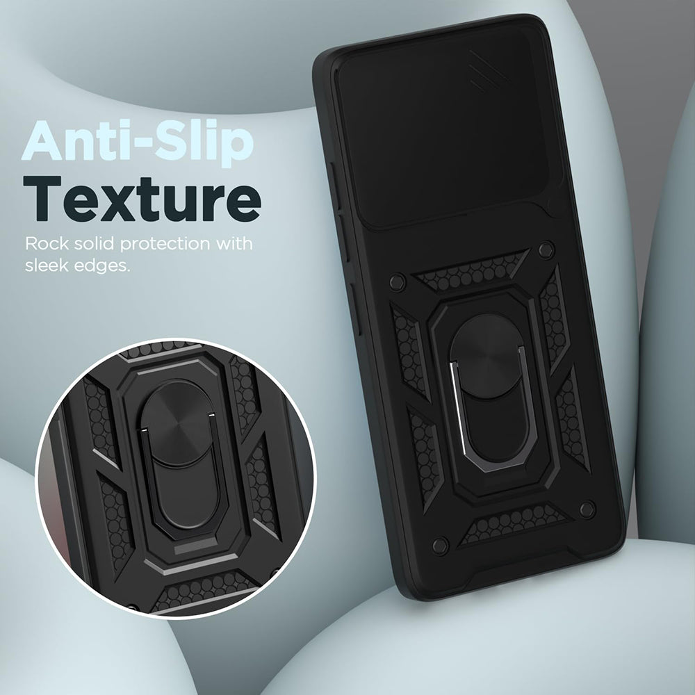 Hybrid Kickstand Sliding Camera Lens Ring Holder Case for OnePlus 13 5G