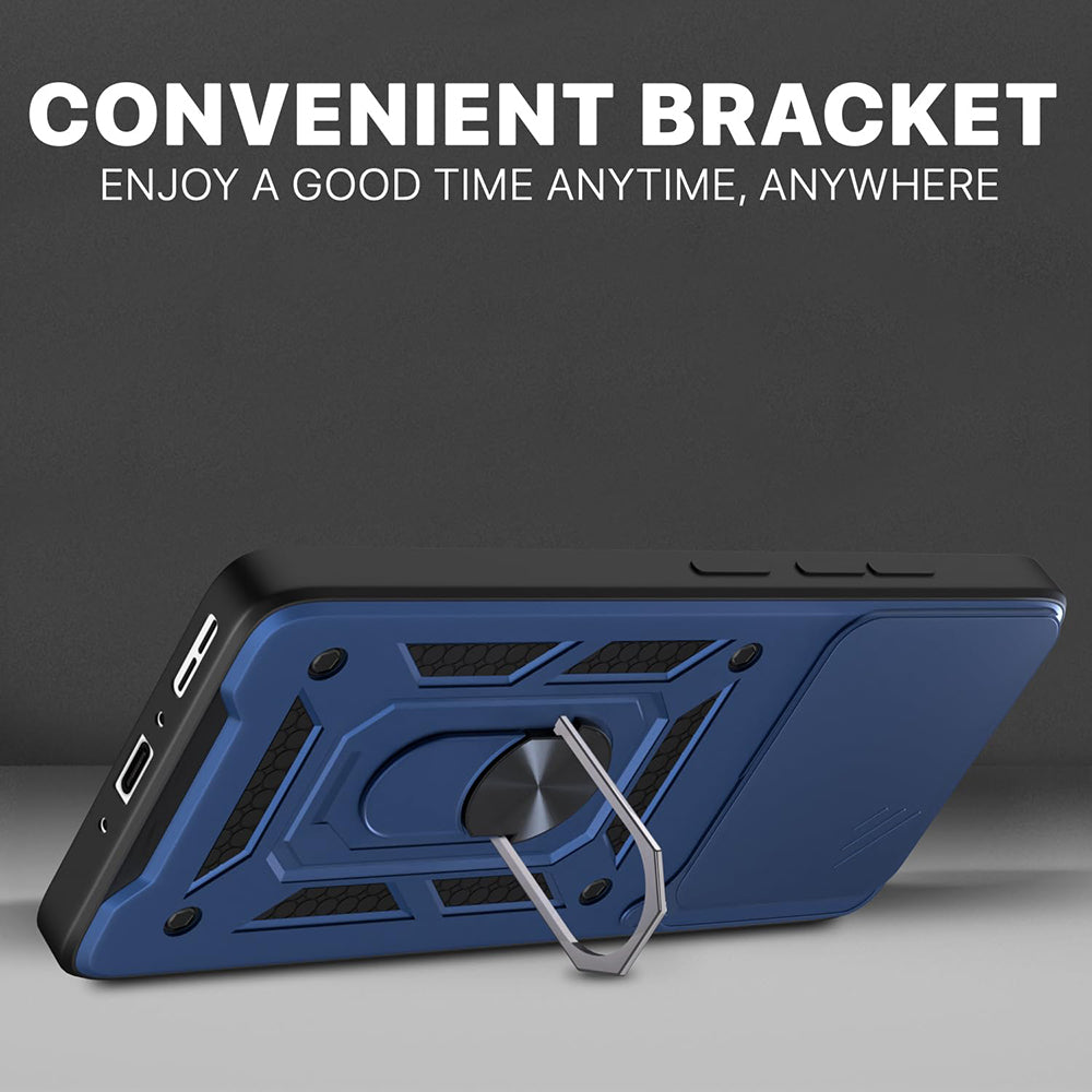 Hybrid Kickstand Sliding Camera Lens Ring Holder Case for OnePlus 13 5G