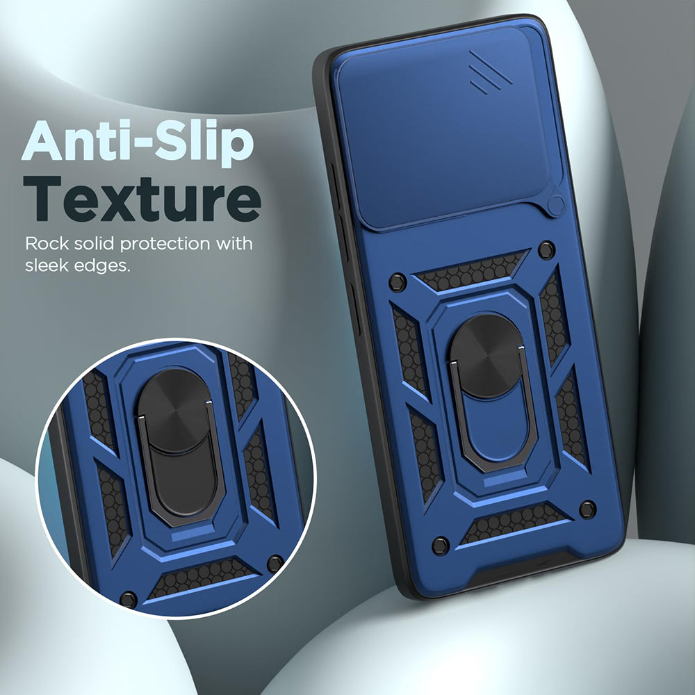 Hybrid Kickstand Sliding Camera Lens Ring Holder Case for OnePlus 13 5G