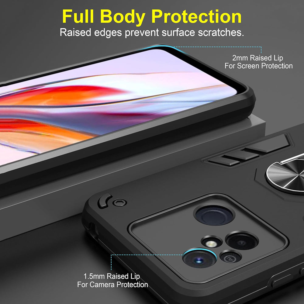 Hybrid Rugged Armor Kickstand Case for Mi Redmi 12C 4G / Poco C55 4G