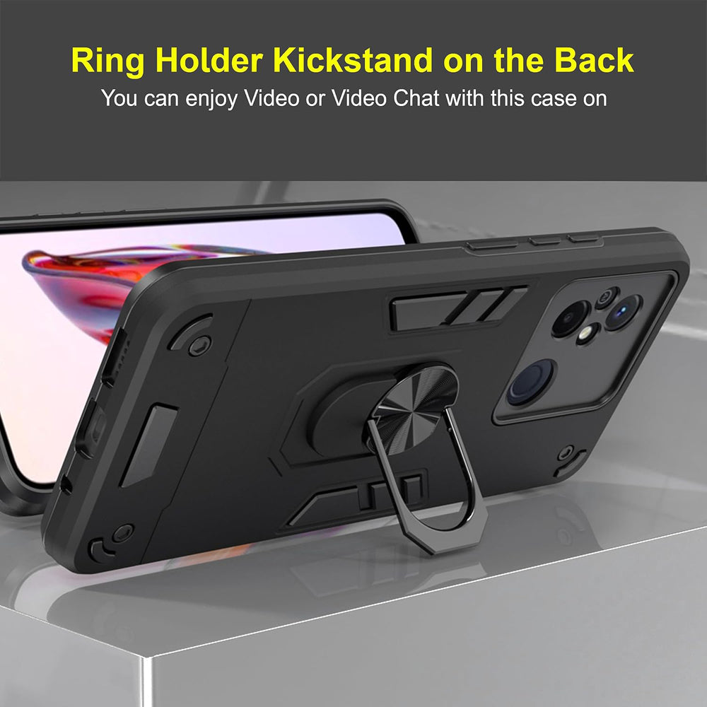 Hybrid Rugged Armor Kickstand Case for Mi Redmi 12C 4G / Poco C55 4G
