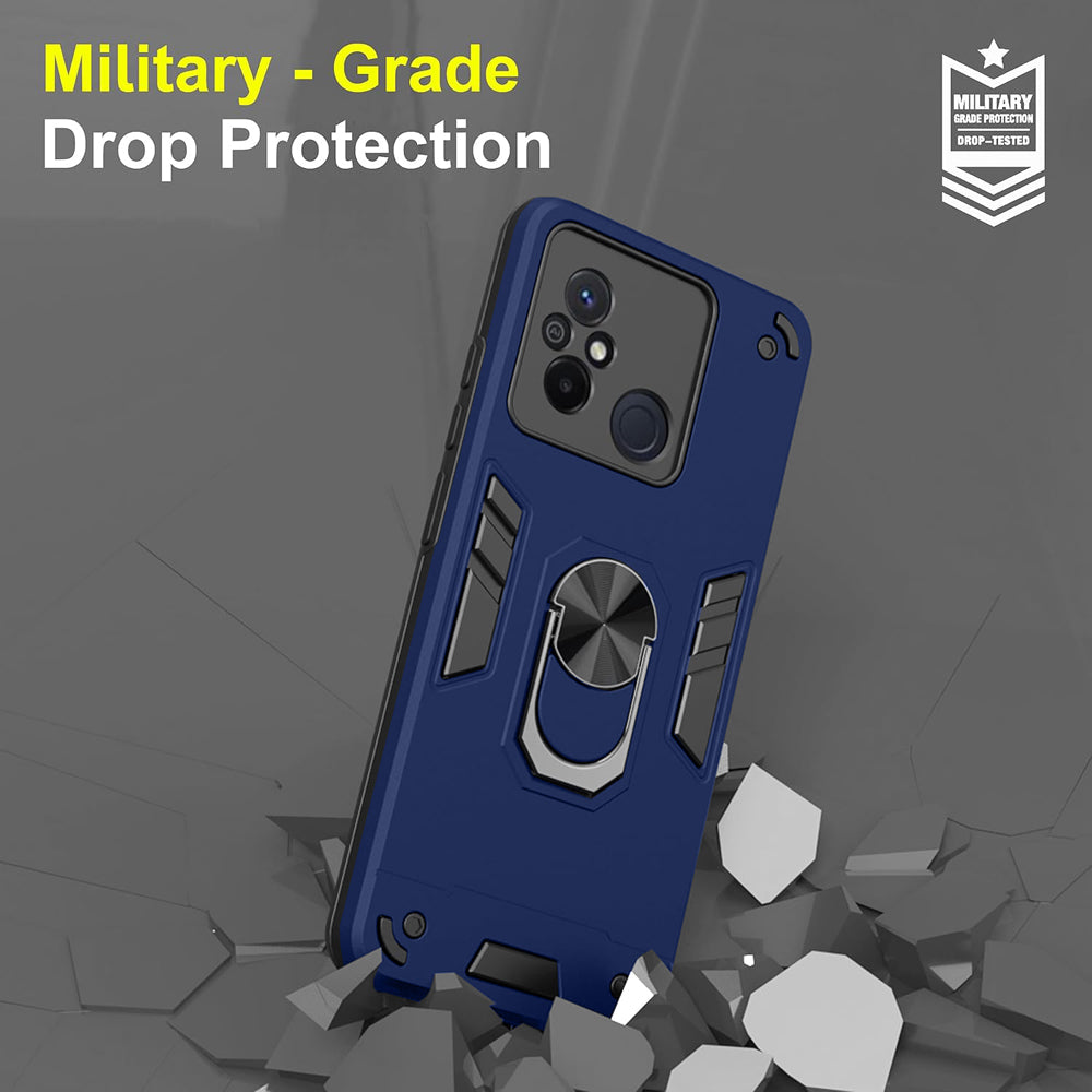 Hybrid Rugged Armor Kickstand Case for Mi Redmi 12C 4G / Poco C55 4G