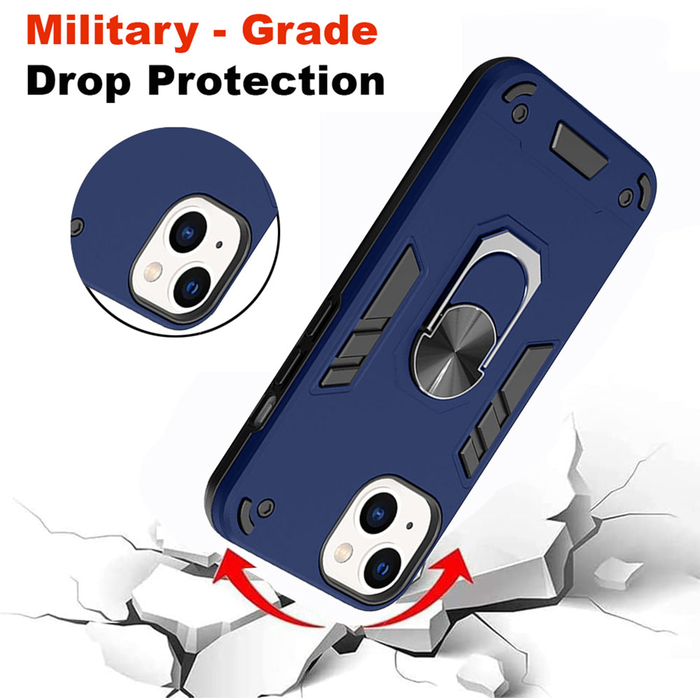 Hybrid Rugged Armor Kickstand Case for Apple iPhone 15 Plus