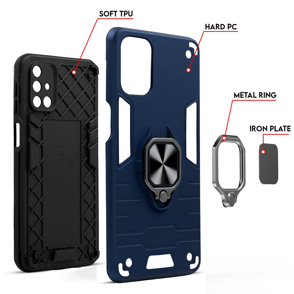 Hybrid Rugged Armor Kickstand Case for Mi Redmi A4 5G / 14C 5G / 14R 5G / Poco C75 5G