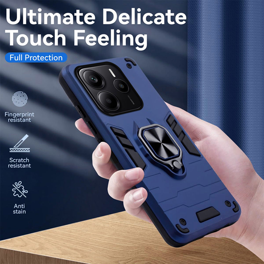 Hybrid Rugged Armor Kickstand Case for Mi Redmi Note 14 5G