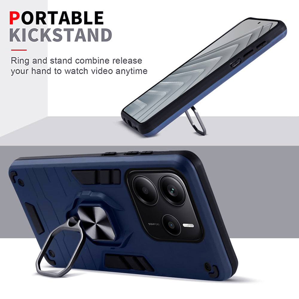 Hybrid Rugged Armor Kickstand Case for Mi Redmi Note 14 5G