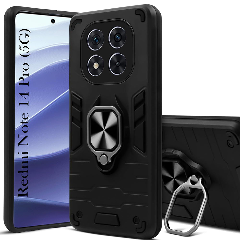 Hybrid Rugged Armor Kickstand Case for Mi Redmi Note 14 Pro 5G
