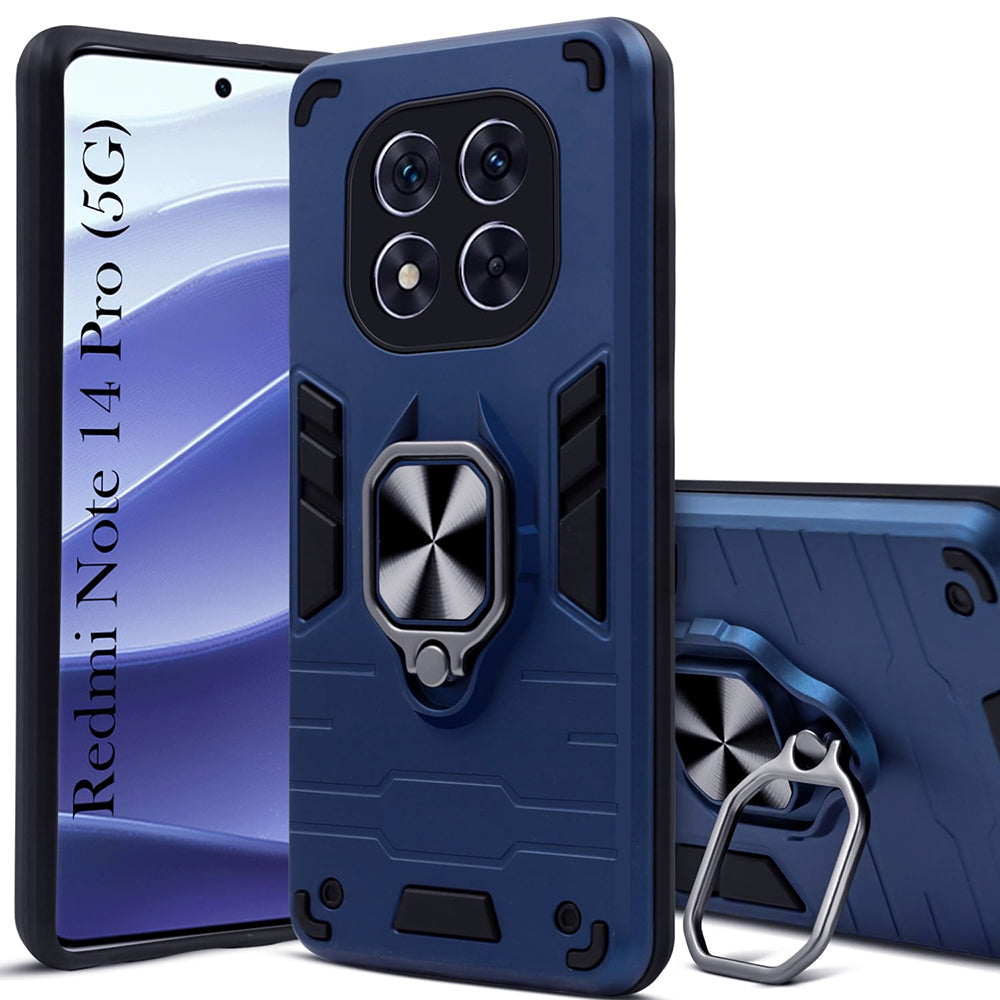 Hybrid Rugged Armor Kickstand Case for Mi Redmi Note 14 Pro 5G