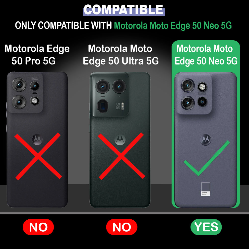 Hybrid Rugged Armor Kickstand Case for Motorola Moto Edge 50 Neo 5G