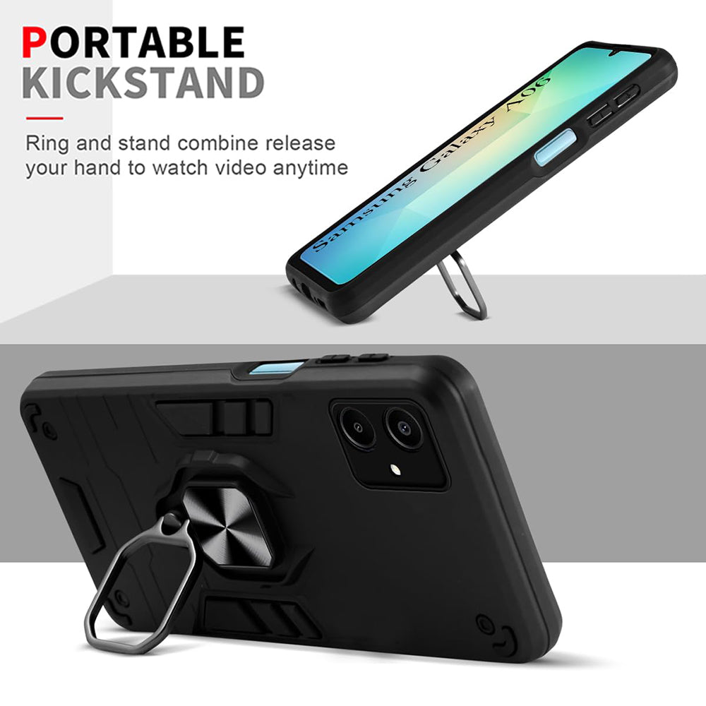 Hybrid Rugged Armor Kickstand Case for Samsung Galaxy A06 5G / A06 4G