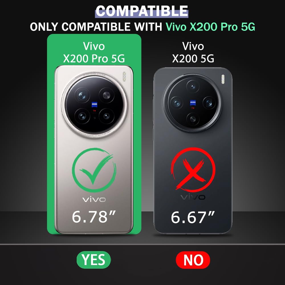Hybrid Rugged Armor Kickstand Case for Vivo X200 Pro 5G