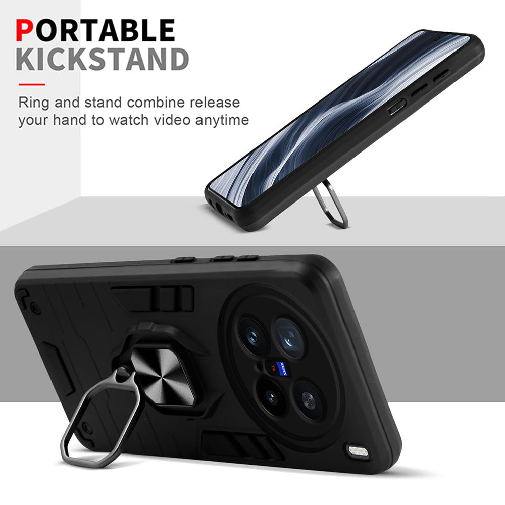 Hybrid Rugged Armor Kickstand Case for Vivo X200 Pro 5G