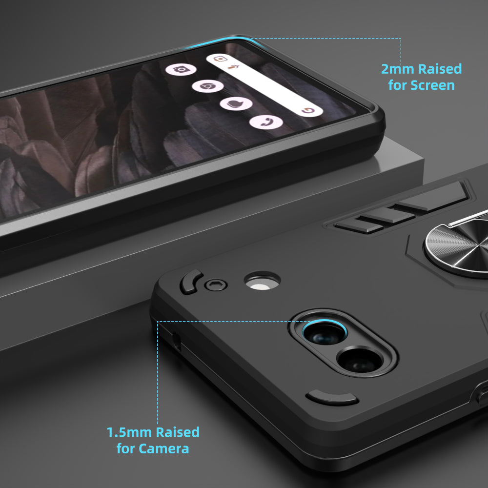 Hybrid Rugged Armor Kickstand Case for Google Pixel 7a 5G