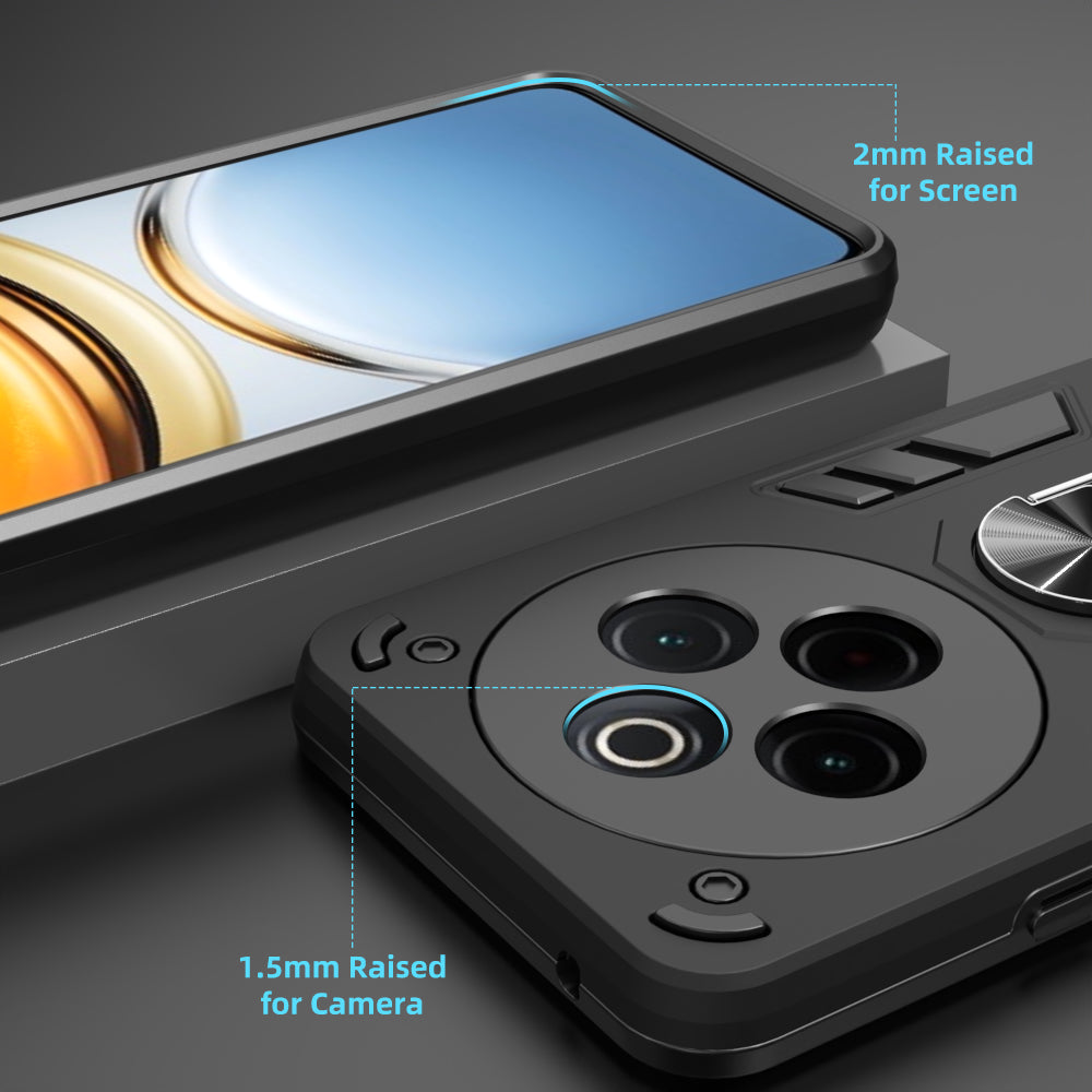Hybrid Rugged Armor Kickstand Case for iQOO Z10 5G / Vivo T4 5G