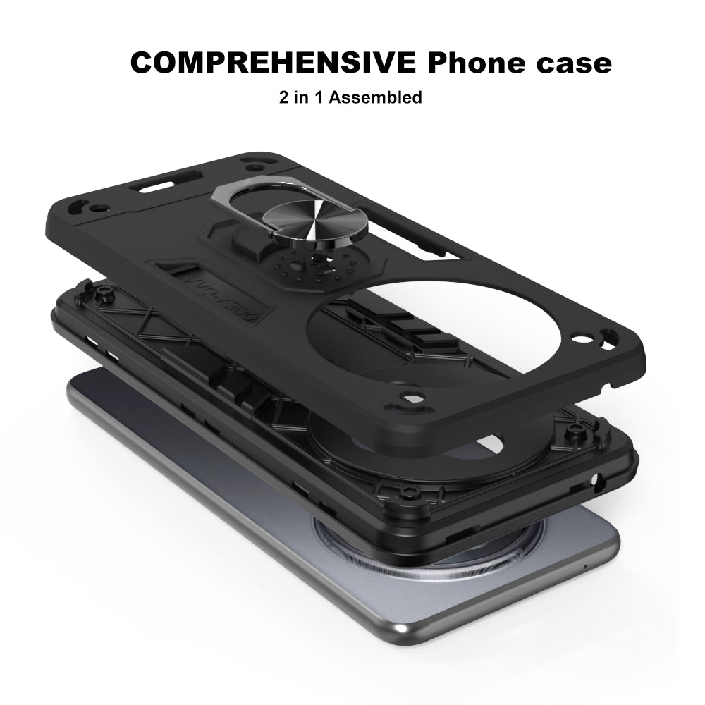 Hybrid Rugged Armor Kickstand Case for iQOO Z10 5G / Vivo T4 5G