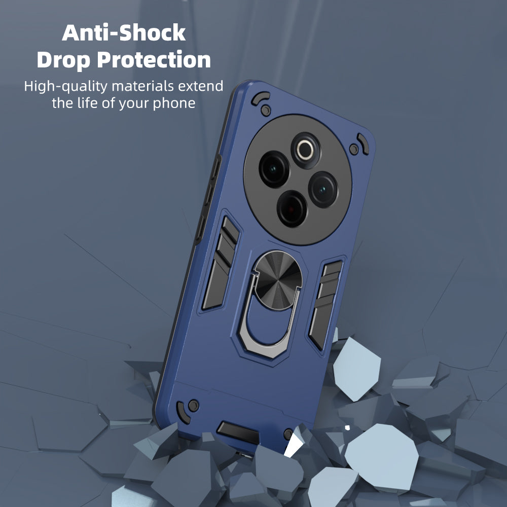 Hybrid Rugged Armor Kickstand Case for iQOO Z10 5G / Vivo T4 5G