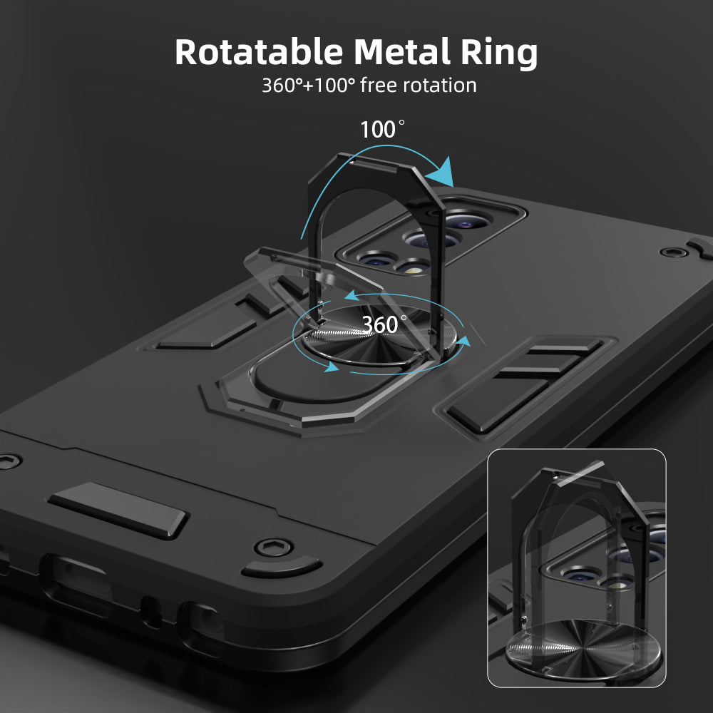 Hybrid Rugged Armor Kickstand Case for iQOO Z3 5G / Vivo Y72 5G