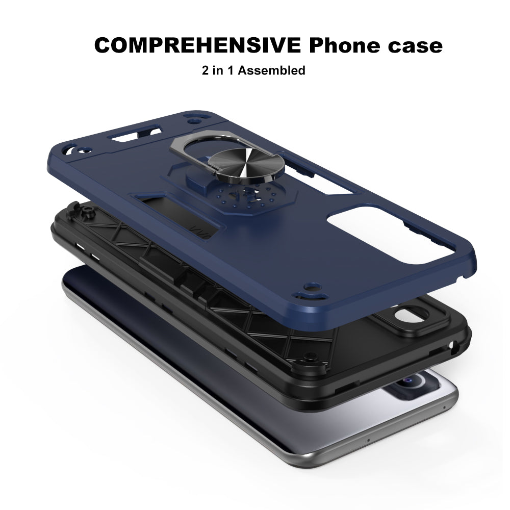 Hybrid Rugged Armor Kickstand Case for iQOO Z3 5G / Vivo Y72 5G