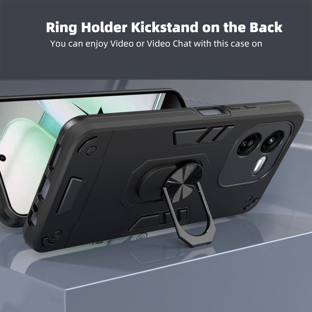 Hybrid Rugged Armor Kickstand Case for iQOO Z9x 5G / Vivo Y37 Pro 5G