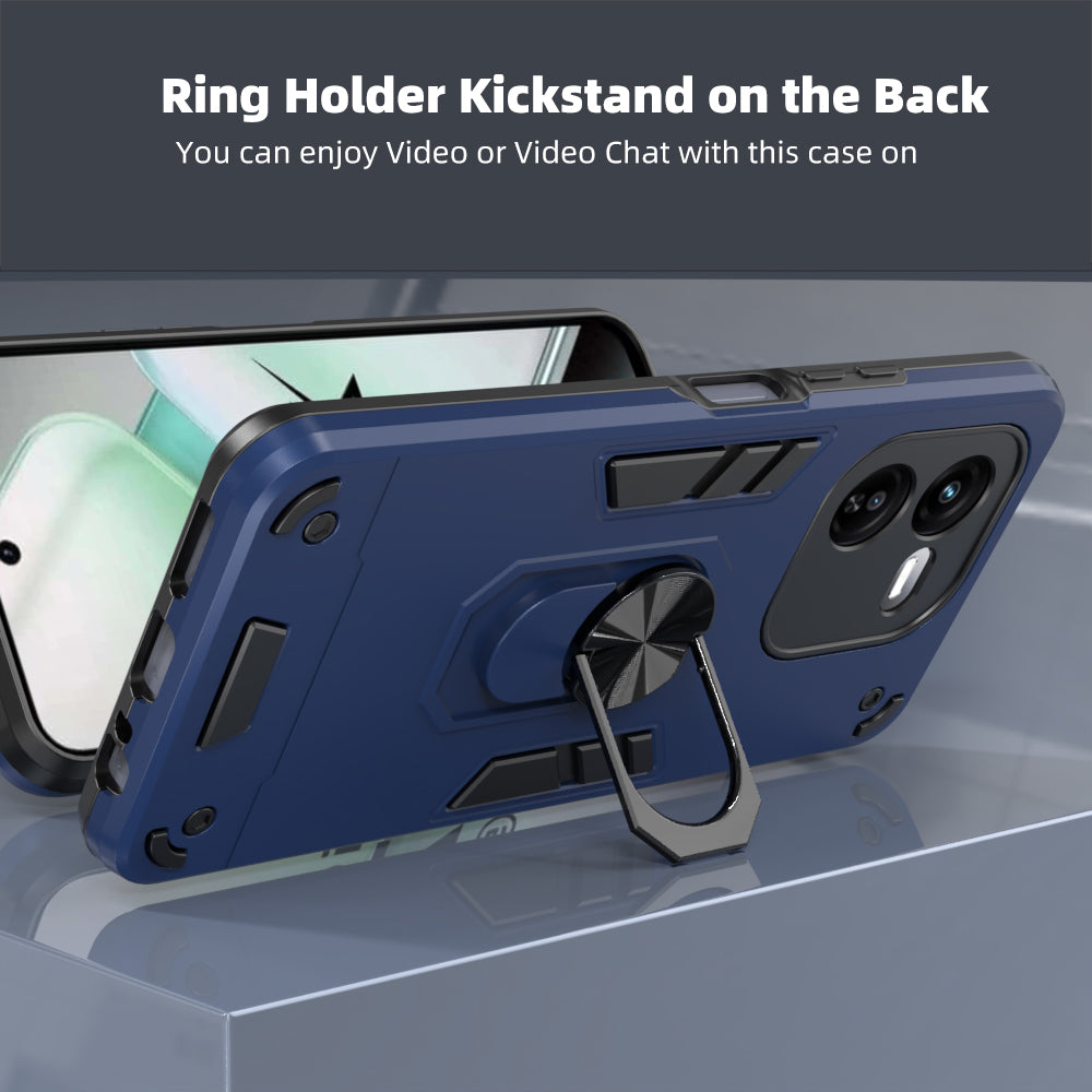 Hybrid Rugged Armor Kickstand Case for iQOO Z9x 5G / Vivo Y37 Pro 5G