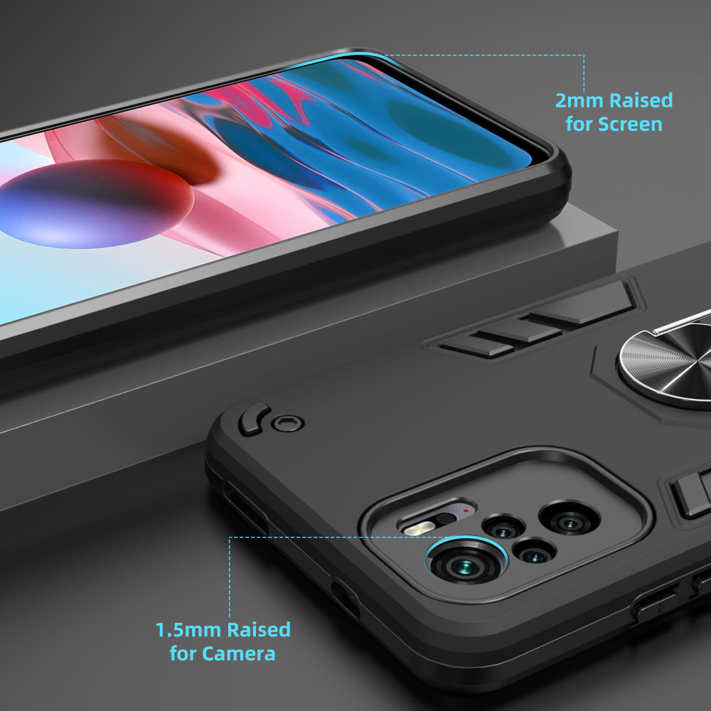 Hybrid Rugged Armor Kickstand Case for Mi Redmi Note 10 4G / Note 10S 4G