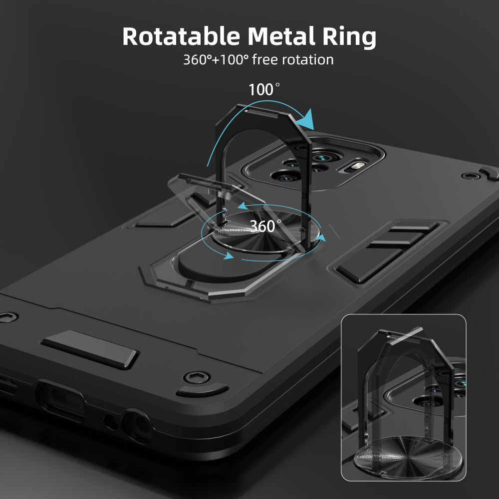 Hybrid Rugged Armor Kickstand Case for Mi Redmi Note 10 4G / Note 10S 4G