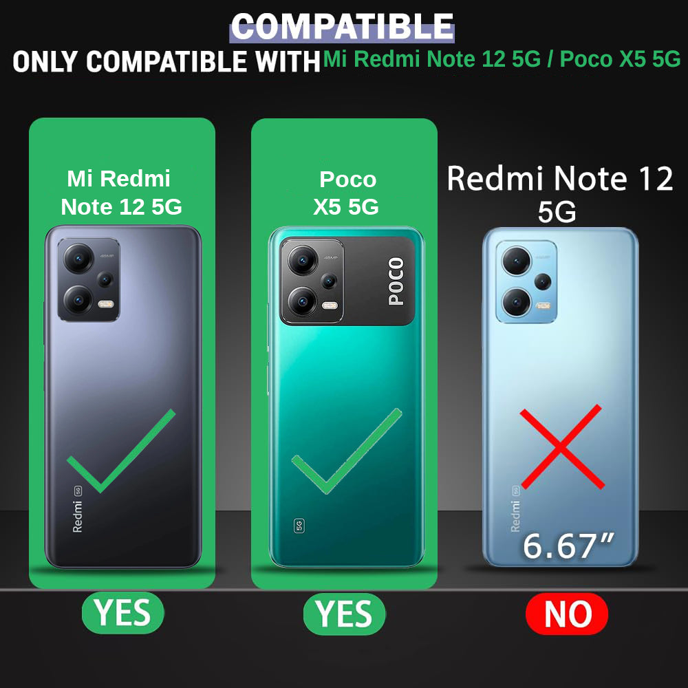 Hybrid Rugged Armor Kickstand Case for Mi Redmi Note 12 5G / Poco X5 5G