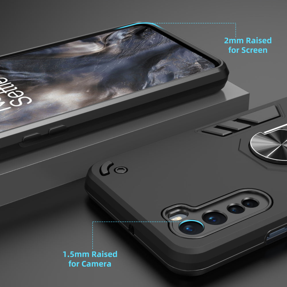 Hybrid Rugged Armor Kickstand Back Case for OnePlus Nord 5G
