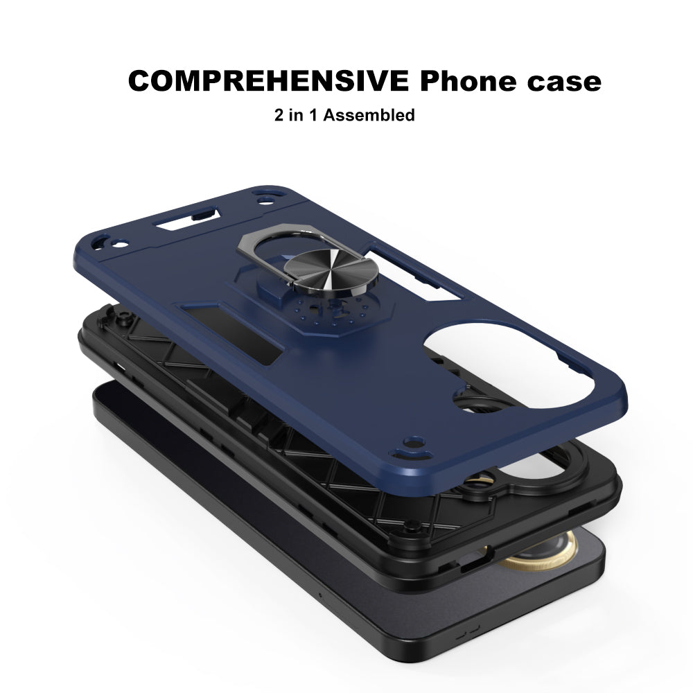 Hybrid Rugged Armor Kickstand Case for Poco C71 4G / Mi Redmi A5 4G