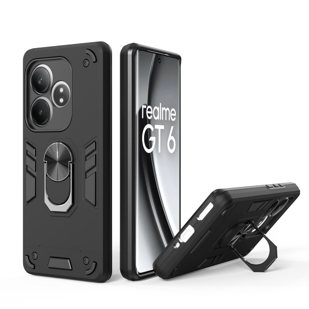 Hybrid Rugged Armor Kickstand Case for Realme GT 6 5G / GT 6T 5G
