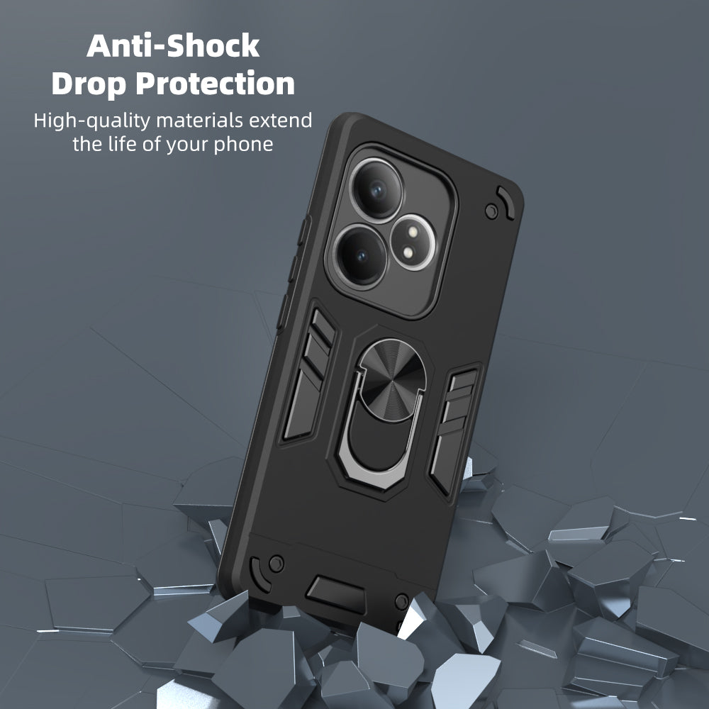 Hybrid Rugged Armor Kickstand Case for Realme GT 6 5G / GT 6T 5G
