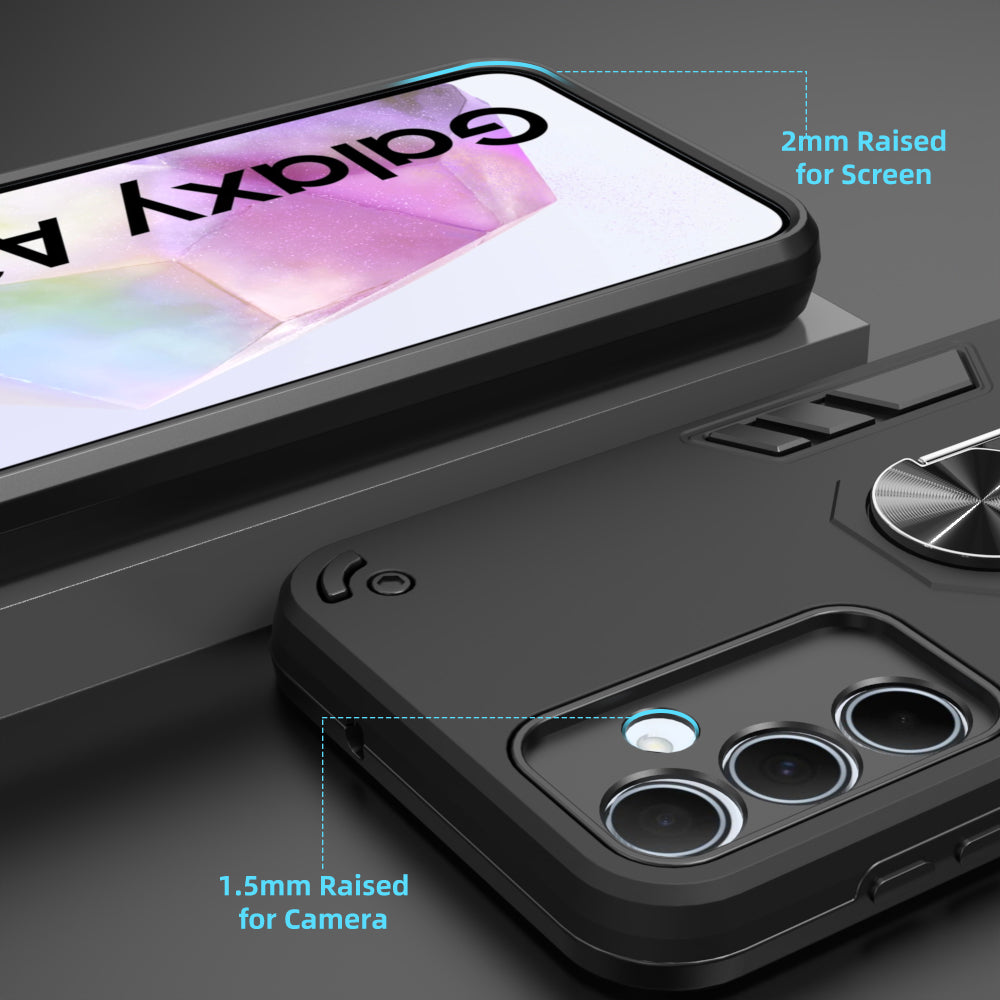 Hybrid Rugged Armor Kickstand Case for Samsung Galaxy M35 5G