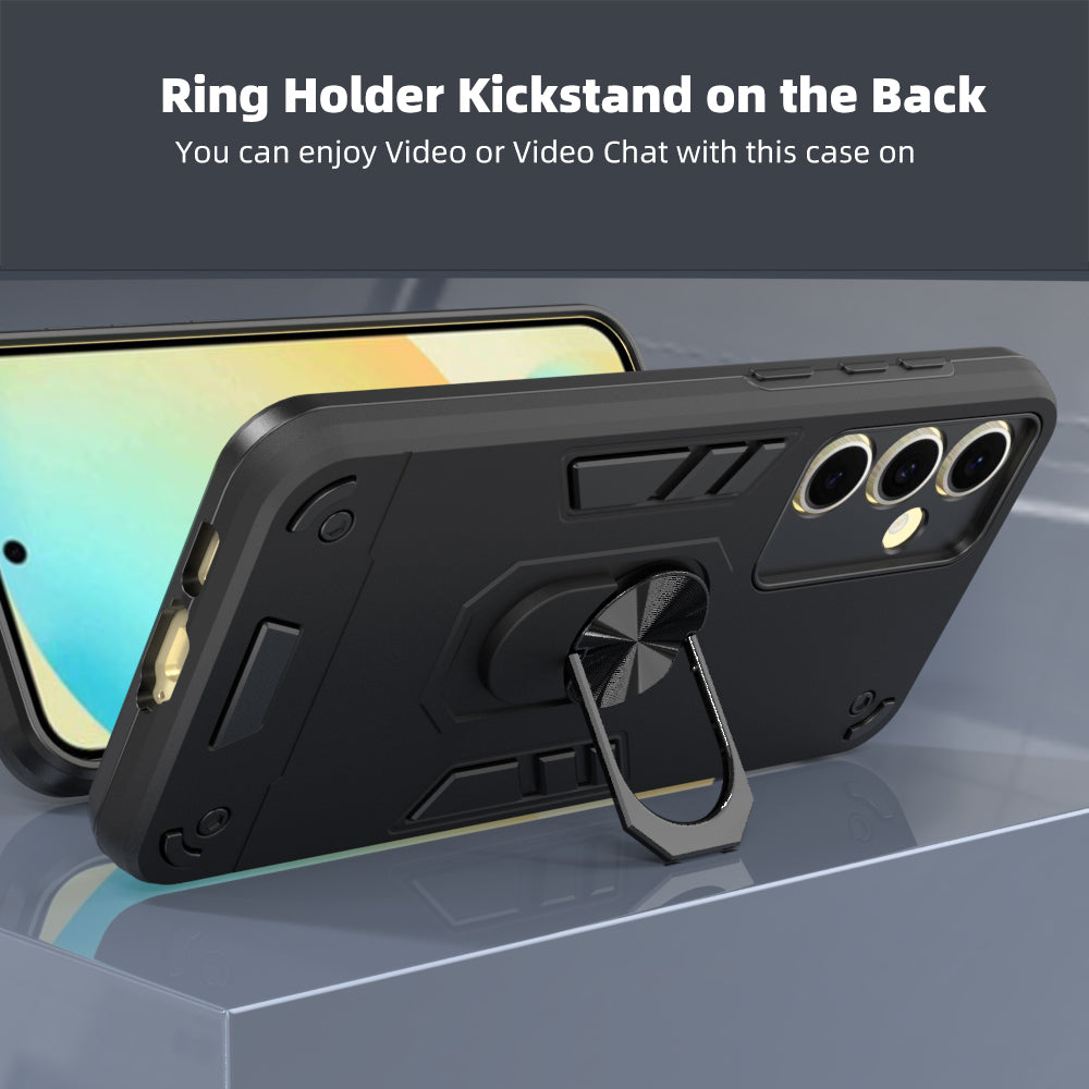 Hybrid Rugged Armor Kickstand Case for Samsung Galaxy S24 FE 5G