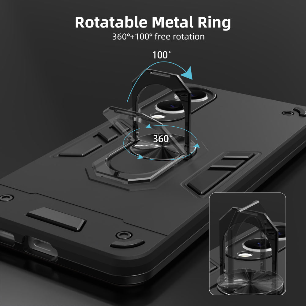 Hybrid Rugged Armor Kickstand Case for Samsung Galaxy S25 Edge 5G