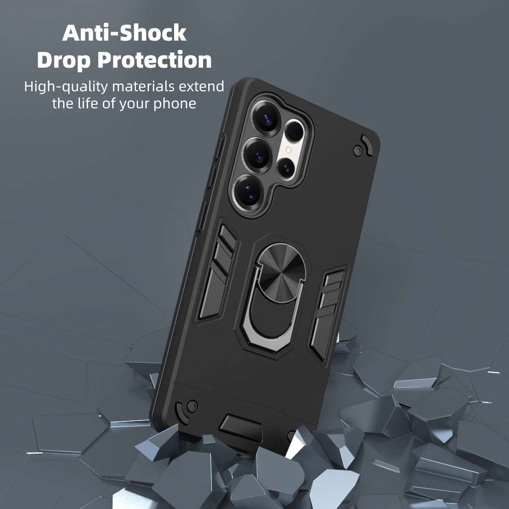 Hybrid Rugged Armor Kickstand Case for Samsung Galaxy S25 Ultra 5G
