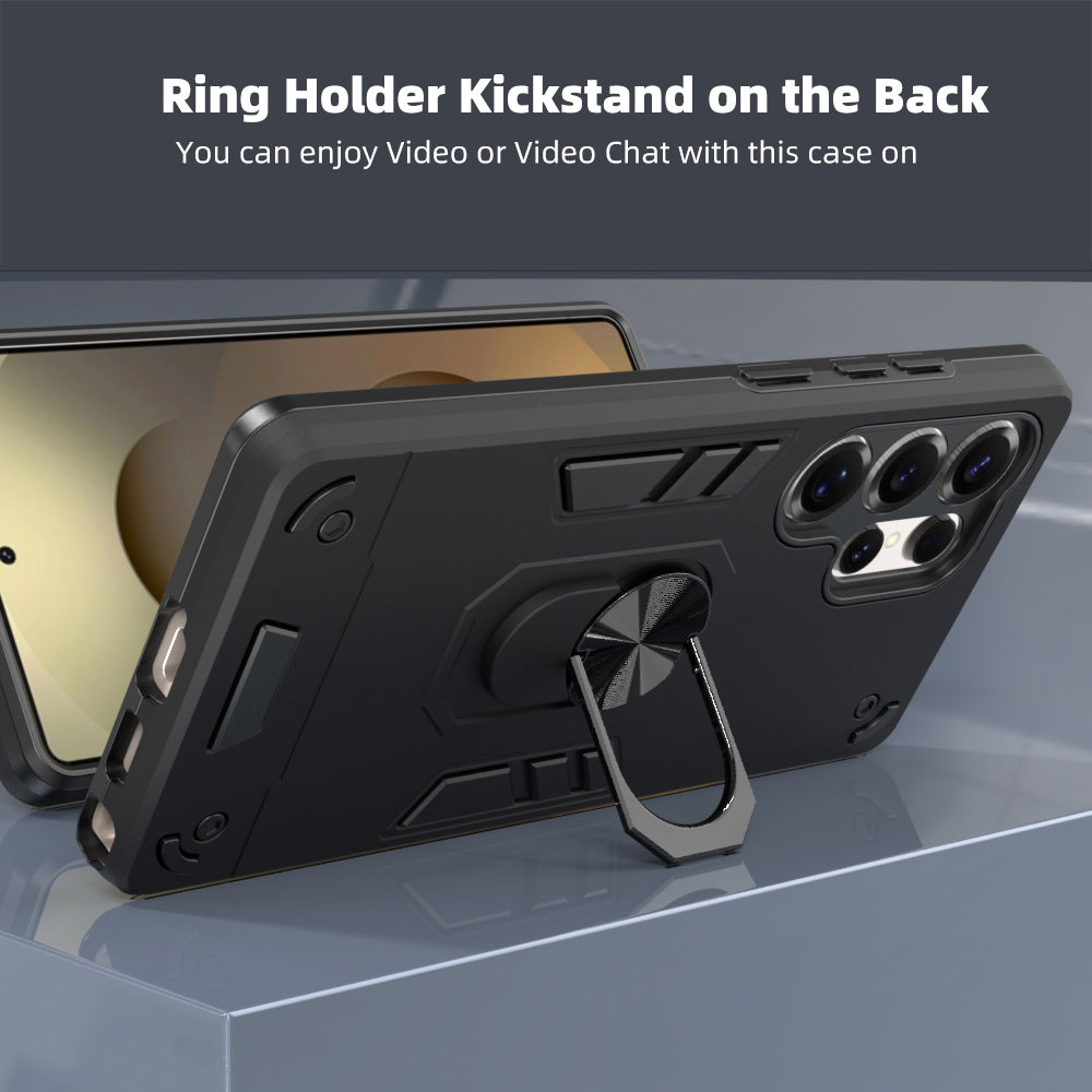 Hybrid Rugged Armor Kickstand Case for Samsung Galaxy S25 Ultra 5G