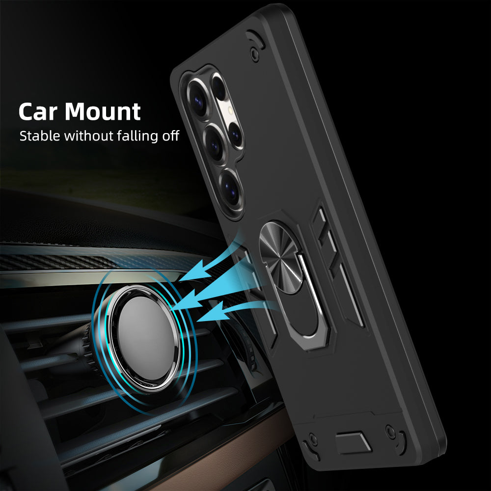 Hybrid Rugged Armor Kickstand Case for Samsung Galaxy S25 Ultra 5G