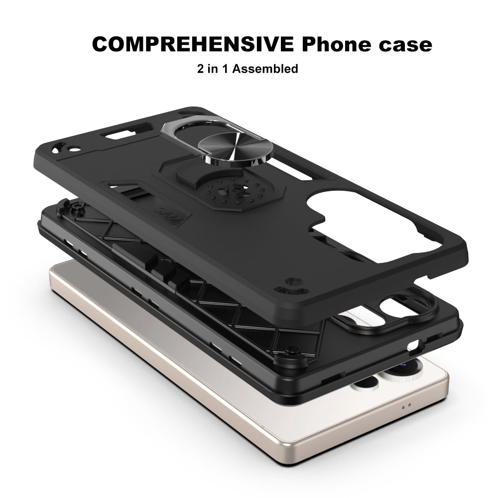 Hybrid Rugged Armor Kickstand Case for Samsung Galaxy S25 Ultra 5G