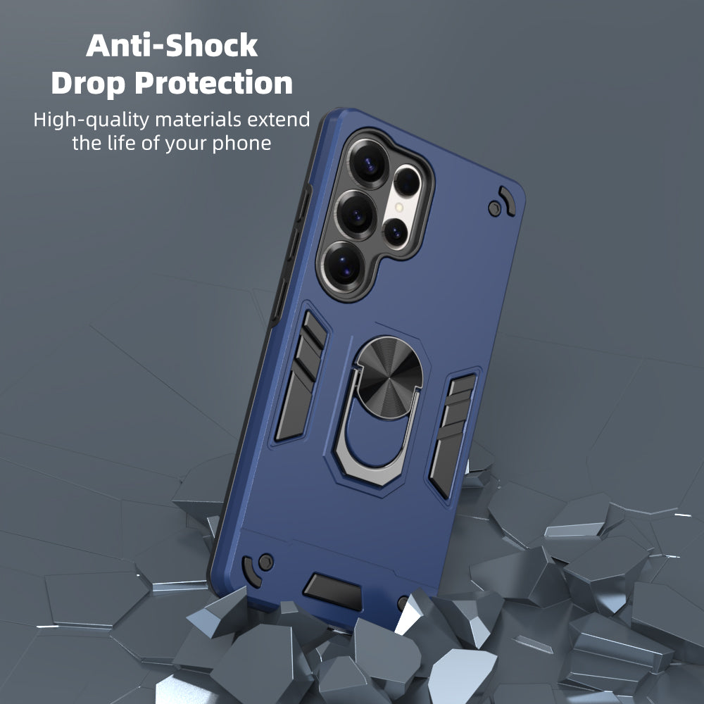 Hybrid Rugged Armor Kickstand Case for Samsung Galaxy S25 Ultra 5G