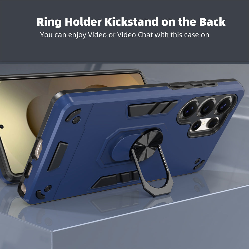 Hybrid Rugged Armor Kickstand Case for Samsung Galaxy S25 Ultra 5G