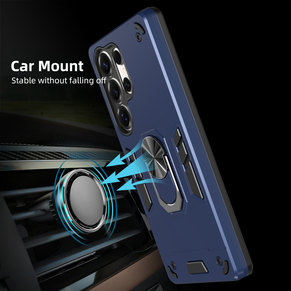 Hybrid Rugged Armor Kickstand Case for Samsung Galaxy S25 Ultra 5G