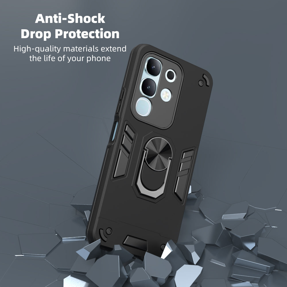 Hybrid Rugged Armor Kickstand Case for Vivo T4x 5G / Y29 4G