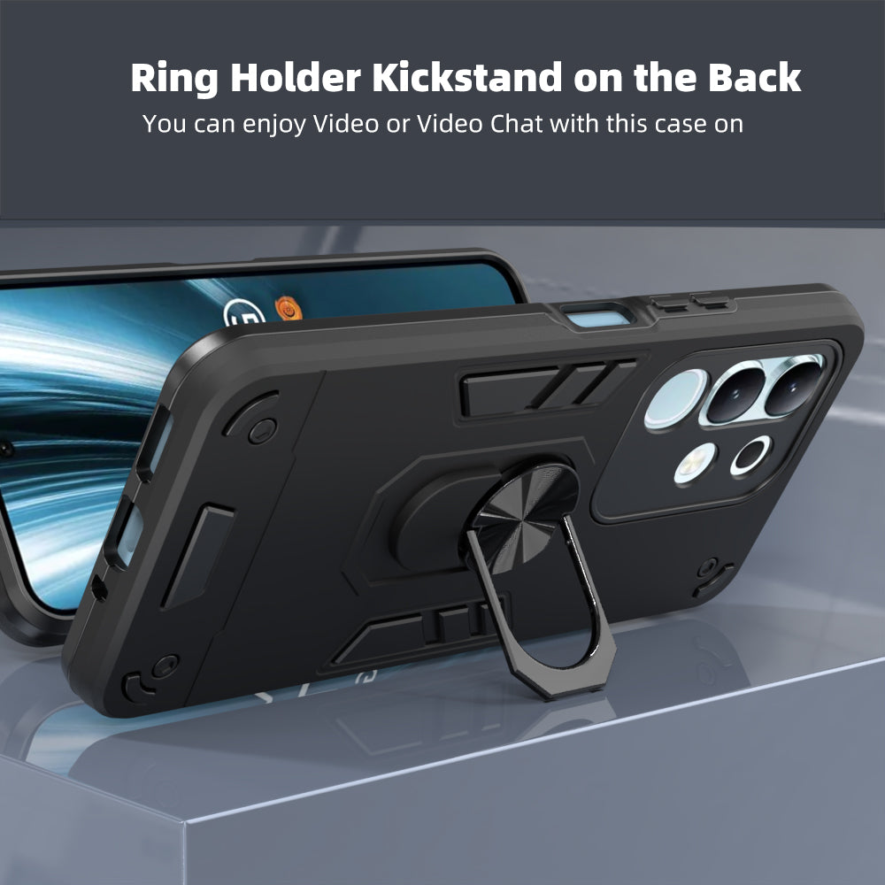 Hybrid Rugged Armor Kickstand Case for Vivo T4x 5G / Y29 4G