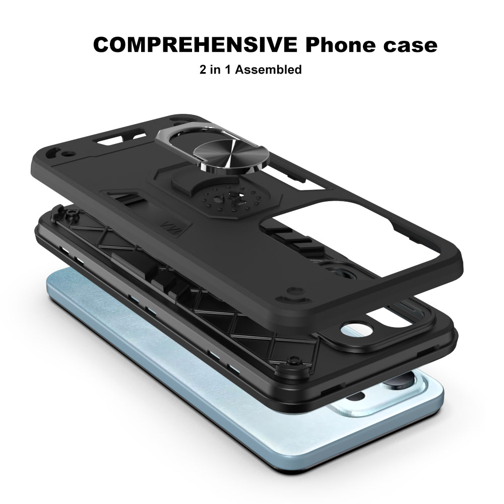 Hybrid Rugged Armor Kickstand Case for Vivo T4x 5G / Y29 4G