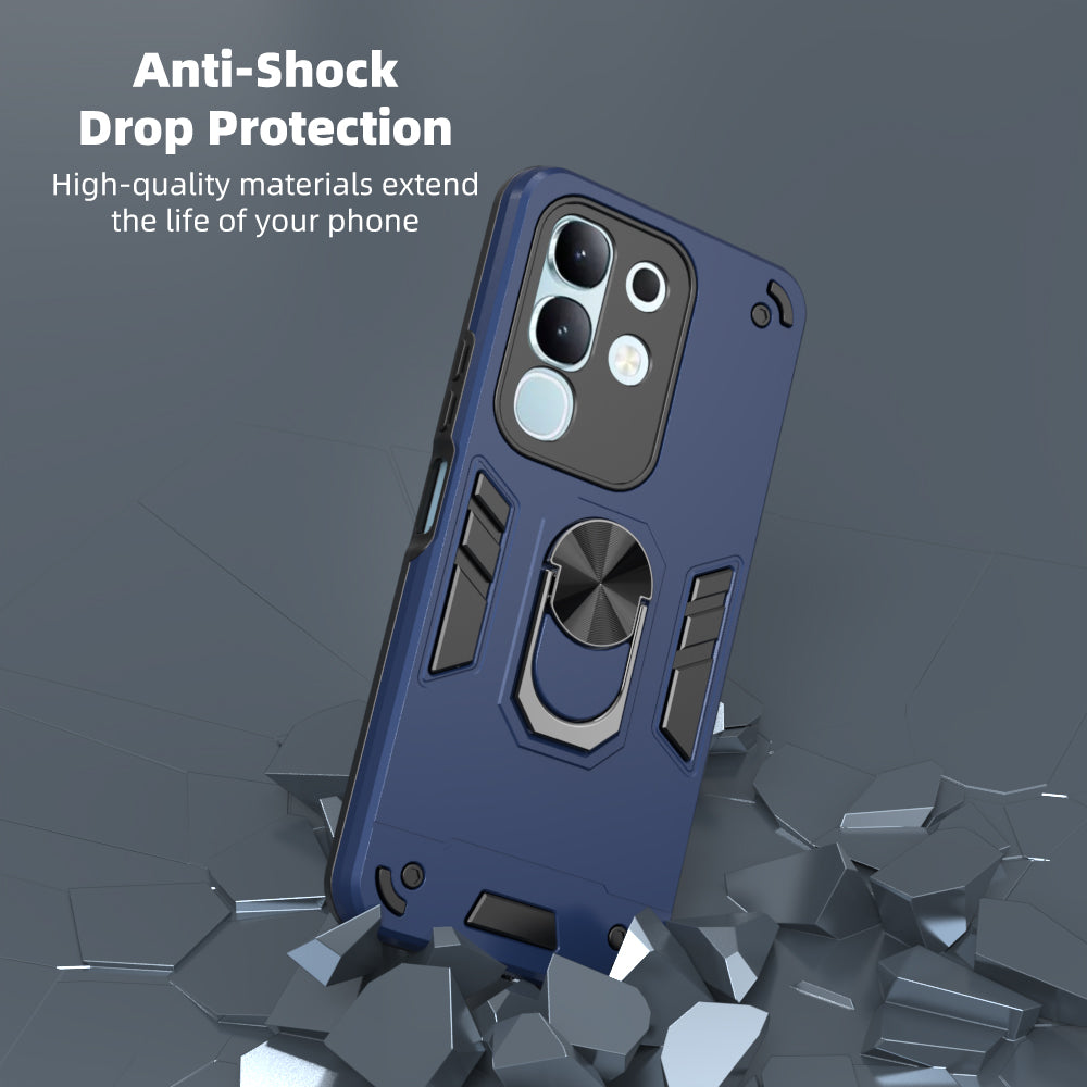 Hybrid Rugged Armor Kickstand Case for Vivo T4x 5G / Y29 4G