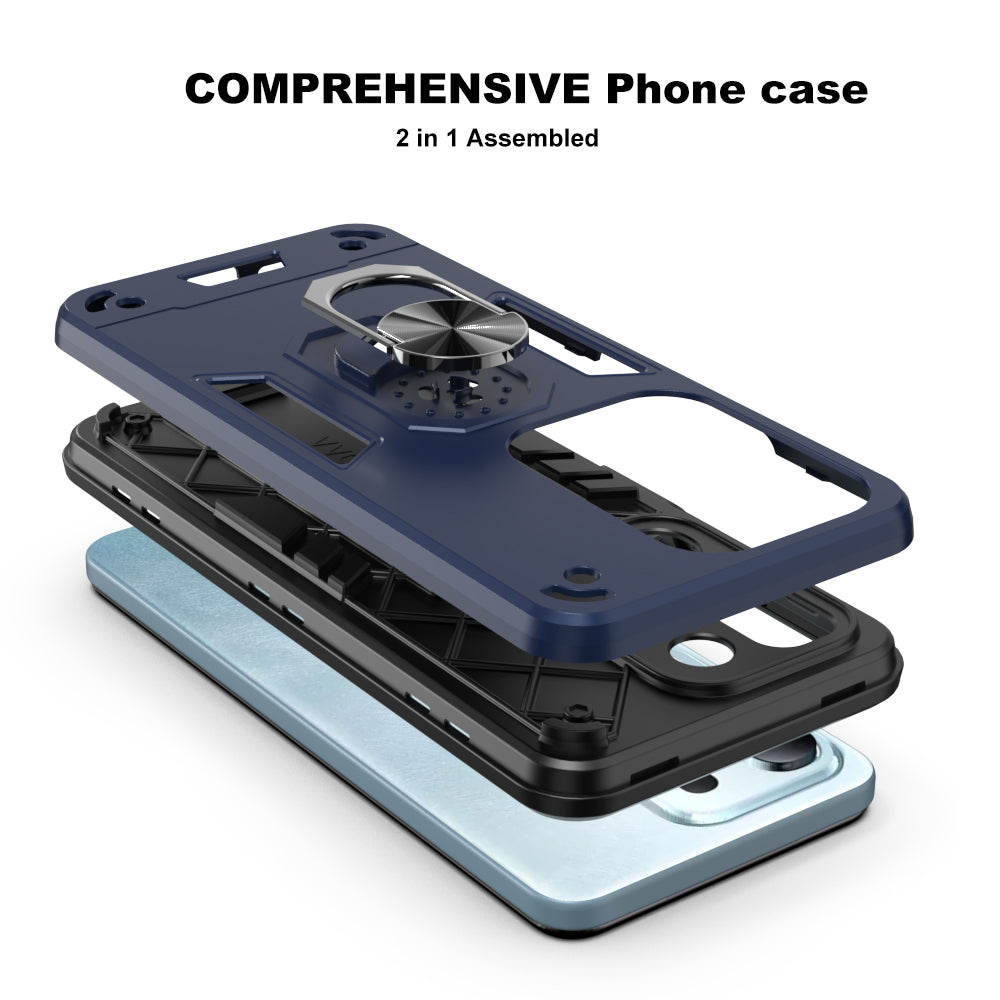 Hybrid Rugged Armor Kickstand Case for Vivo T4x 5G / Y29 4G