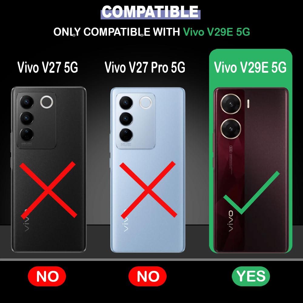 Hybrid Rugged Armor Kickstand Case for Vivo V29e 5G