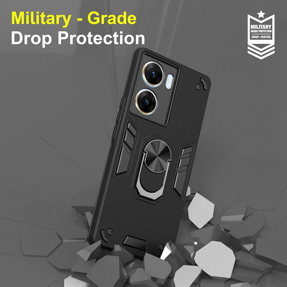 Hybrid Rugged Armor Kickstand Case for Vivo V29e 5G
