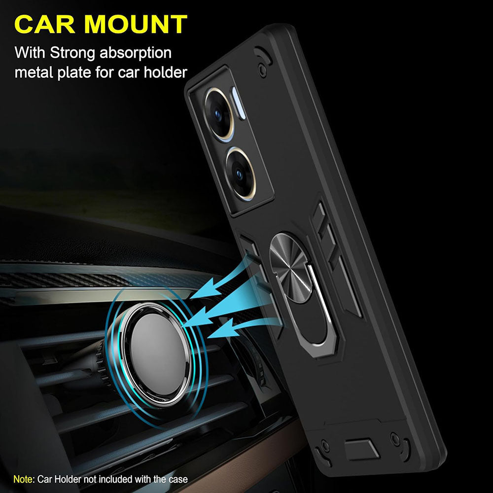 Hybrid Rugged Armor Kickstand Case for Vivo V29e 5G