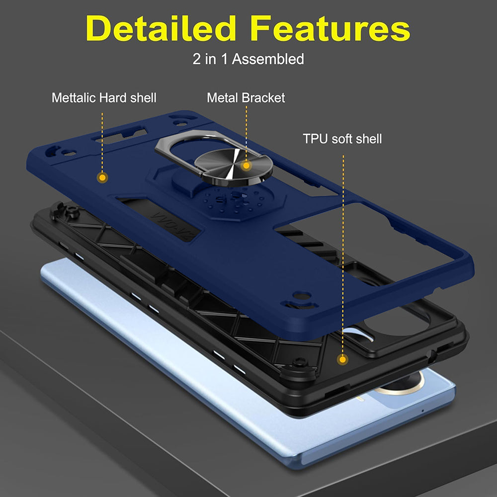 Hybrid Rugged Armor Kickstand Case for Vivo V29e 5G